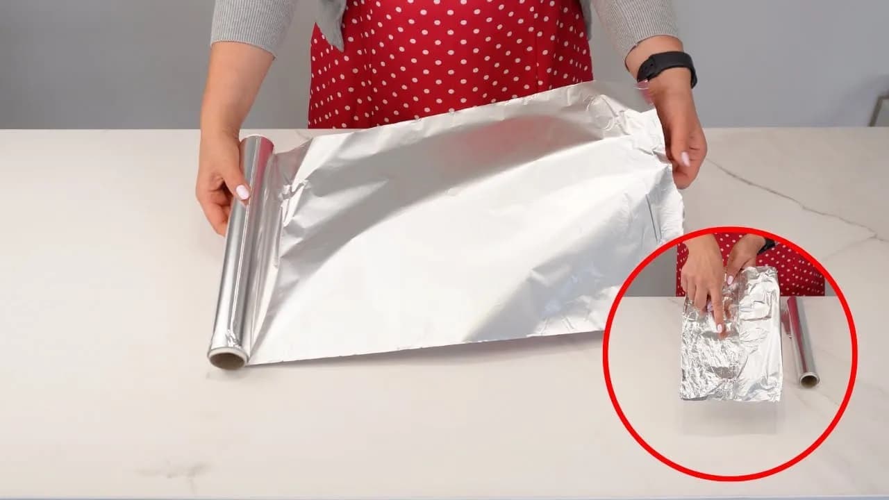 Na której stronie folii aluminiowej piec frytki, aby uniknąć przywierania?